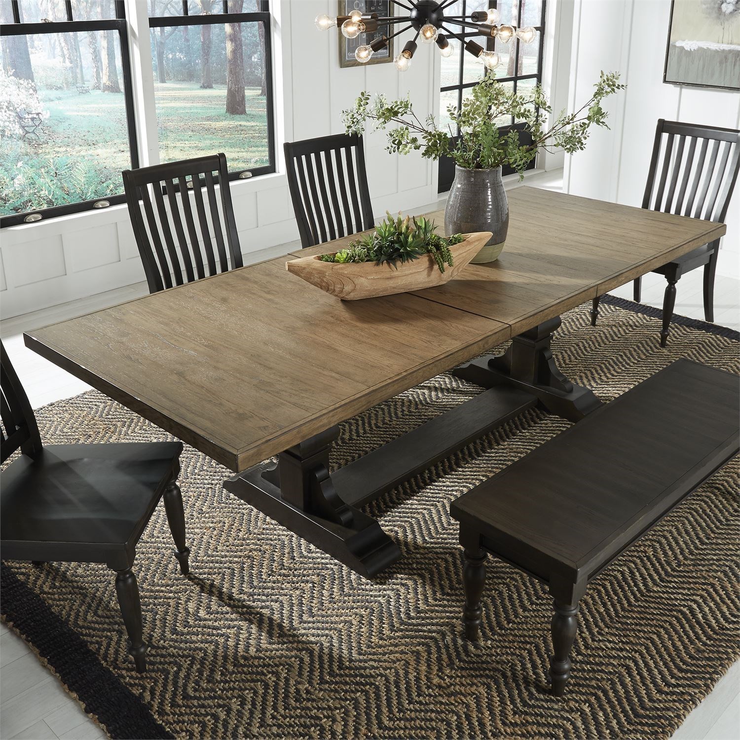 Liberty farmhouse best sale trestle table